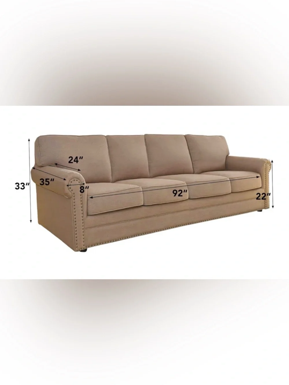 Stretch Sofa Slipcover 1-Piece Sofa Cover Furniture Protector Couch Soft